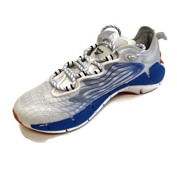 Reebok Zig Kinetica II Running Shoes Mens Size 4.5 Womens 6 FX3019 White Blue - Picture 3 of 8